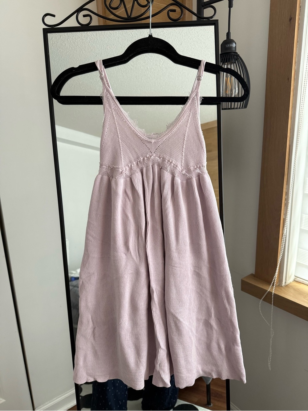 Zara Light  Purple Lace-Trim Sundress